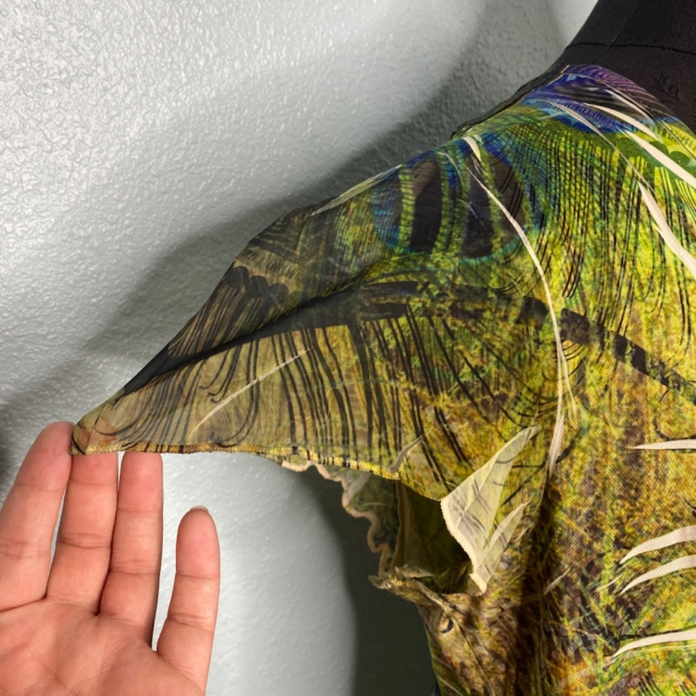 One World Green Blouse - Picture 5 of 11